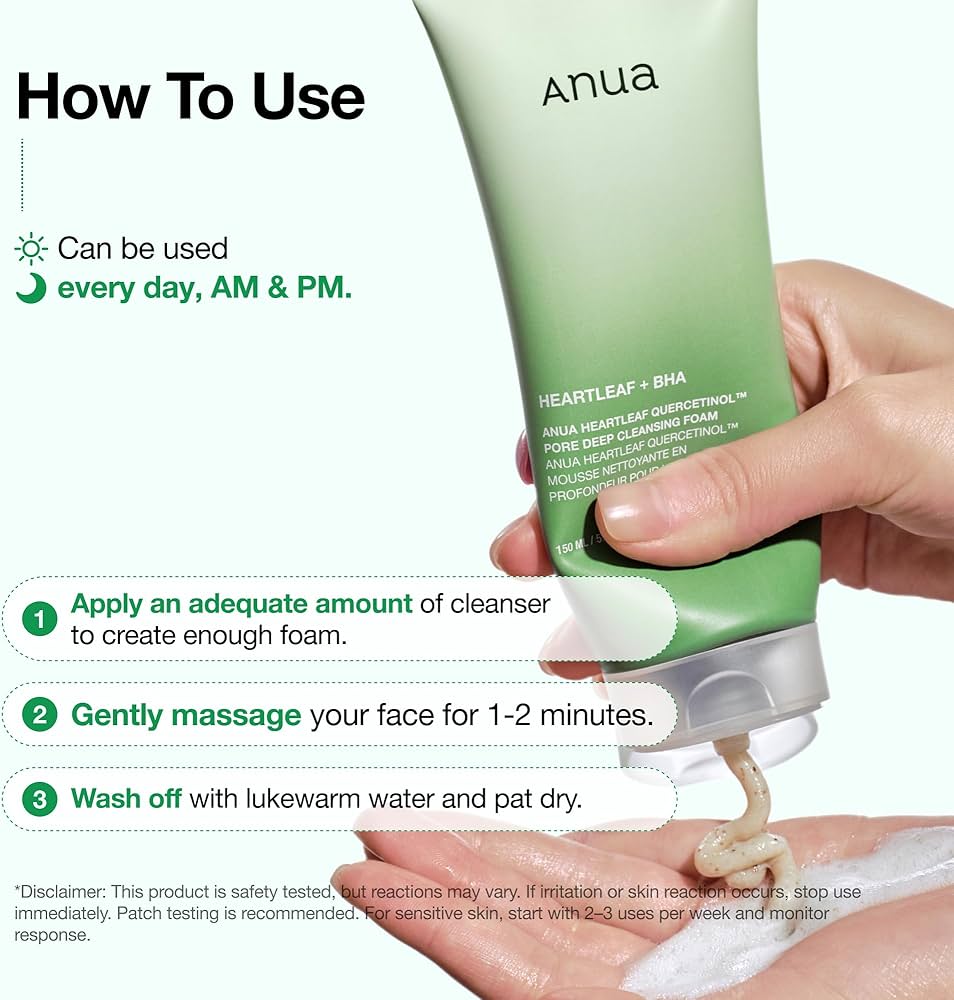 Anua Heartleaf Quercetinol Pore Deep Cleansing Foam