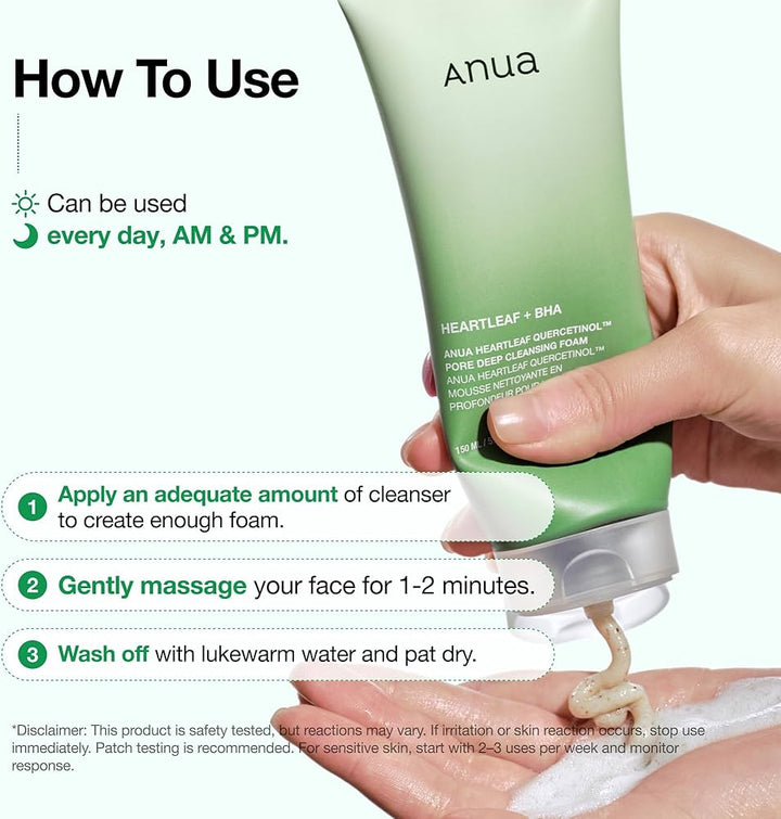 Translation missing: en.Anua Heartleaf Quercetinol Pore Deep Cleansing Foam