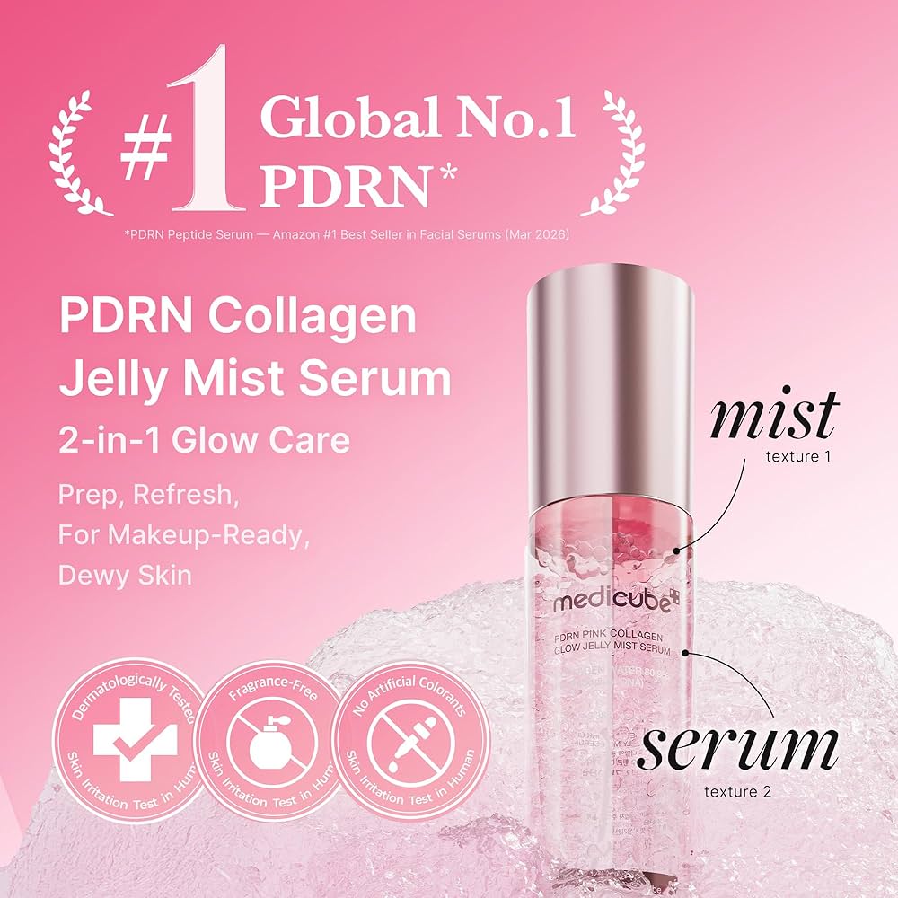 Medicube PDRN Pink Collagen Glow Jelly Mist Serum