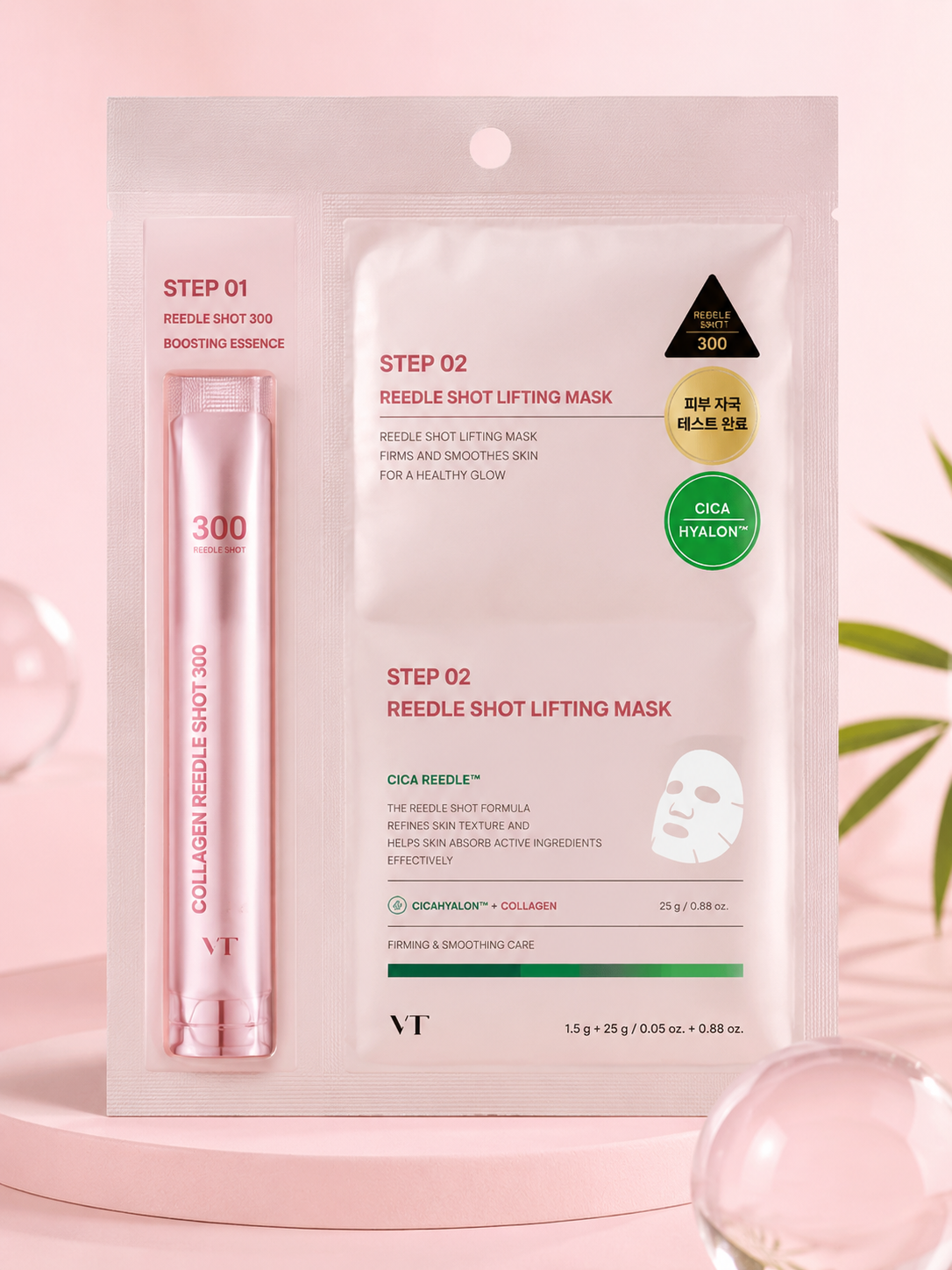 VT Cosmetics Collagen Reedle Shot 300 2Step Mask