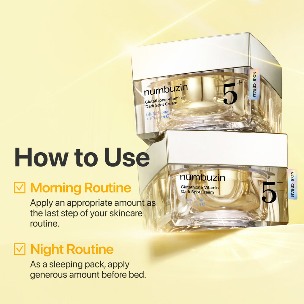 Numbuzin 5+ Glutathione Vitamin Dark Spot Cream