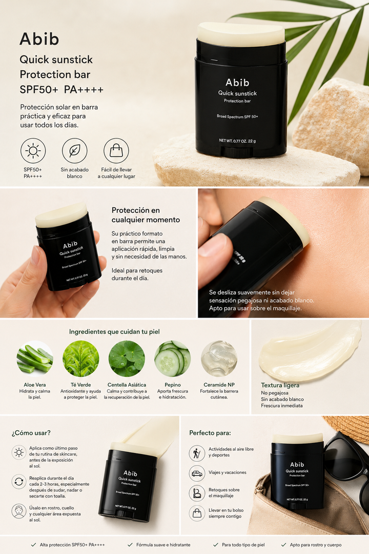 Translation missing: en.Abib Quick Sunstick Protection Bar SPF50+ PA++++ – 22g