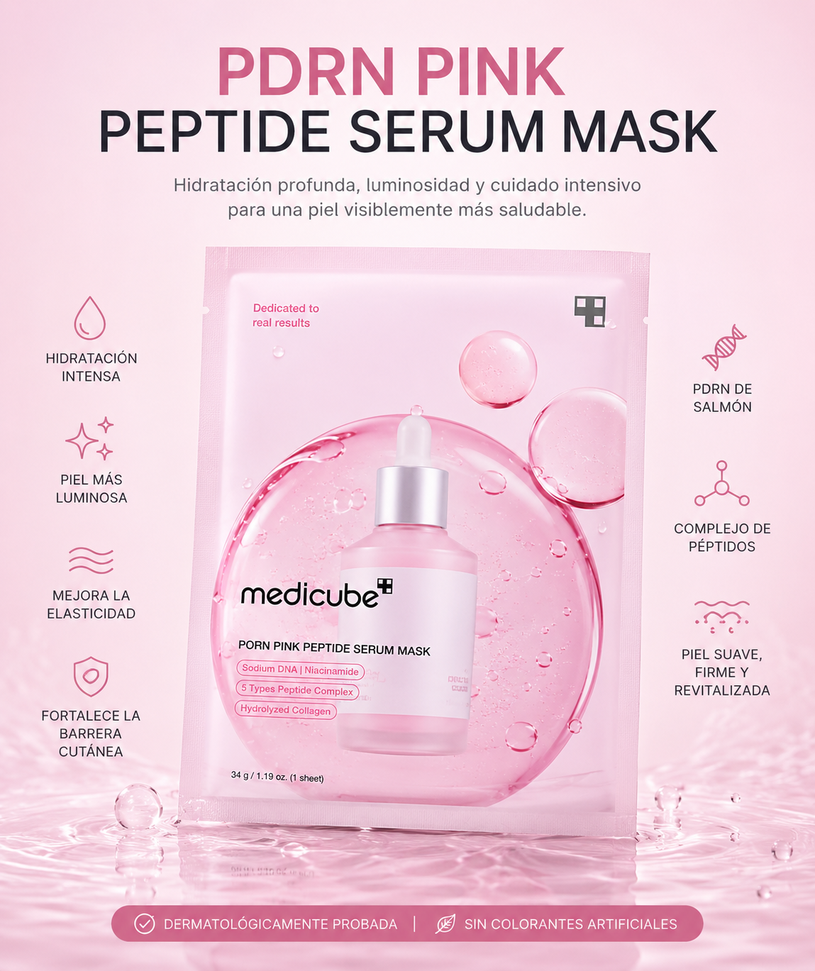 Translation missing: en.Medicube PDRN Pink Peptide Serum Mask – 30g (1 EA)